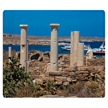 Ionian Column Capital, Architectural Detail On Bath Mat