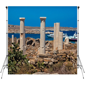 Ionian Column Capital, Custom Size Backdrop