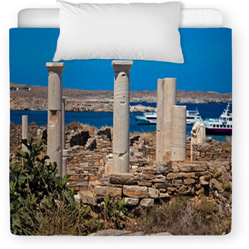 Ionian Column Capital, Architectural Toddler Duvet