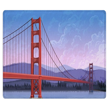 Iron Bridge Over The River Area Rug