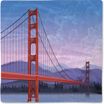 Iron Bridge Over The River Baby Blanket