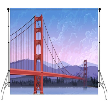 Iron Bridge Over The River Fleece Backdrop