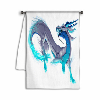 Isolated Dragon In A Dancing Pose Towel