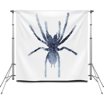 Isolated Watercolor Gray Custom Size Backdrop