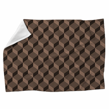 Isometric Background Pattern Fleece Blanket