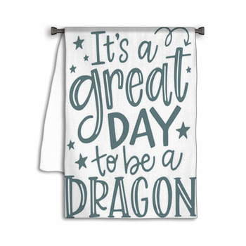 It S A Great Day To Be A Dragon Logo Sign Towel