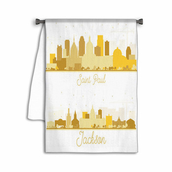 Jackson Mississippi And Saint Paul Minnesota City Towel