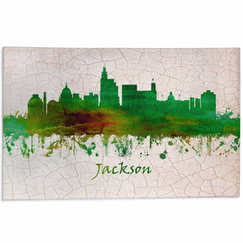 Jackson Mississippi Skyline Area Rug