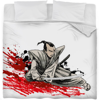 Japan Warrior Fleece Bed Blanket