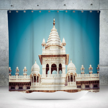 Jaswant Thada In Jodhpur Custom Size Shower Curtain