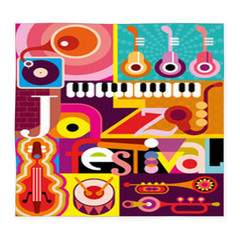 Jazz Festival Custom Size Floor Mat