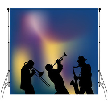 Jazz  Gig Custom Size Backdrop