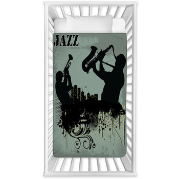 Jazz Music Background Baby Crib Comforter