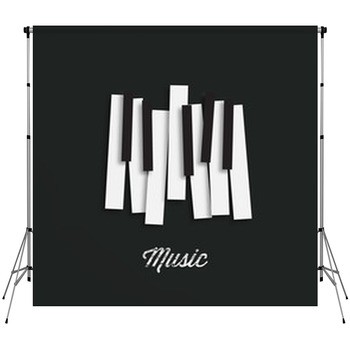 Jazz Music Festival Poster Custom Size Backdrop
