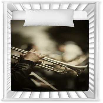 Jazz On The Street Baby Crib Comforter