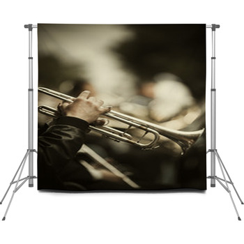 Jazz On The Street Custom Size Backdrop