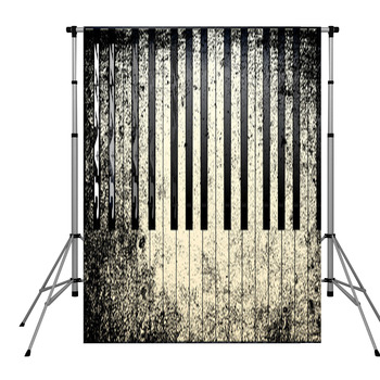 Jazz Style Piano Pole Pocket Backdrop
