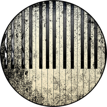 Jazz Style Piano Round Rug