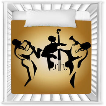 Jazz Trio Baby Crib Comforter