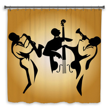 Jazz Trio Shower Curtain