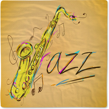 Jazz Vector Art Baby Blanket