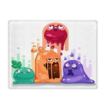 Jelly Slime Monster Creatures Group Set Vector Bath Mat