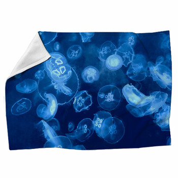 Jellyfish Background Fleece Blanket