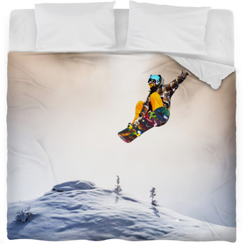 Jump In The Cloud Fleece Bed Blanket