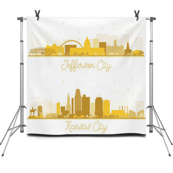 Kansas City And Jefferson City Missouri  Fleece Backdrop