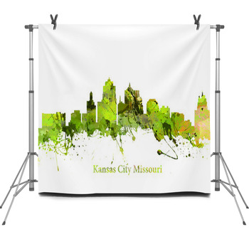 Kansas City Missouri Fleece Backdrop