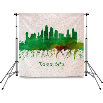 Kansas City Missouri Skyline Pole Pocket Backdrop