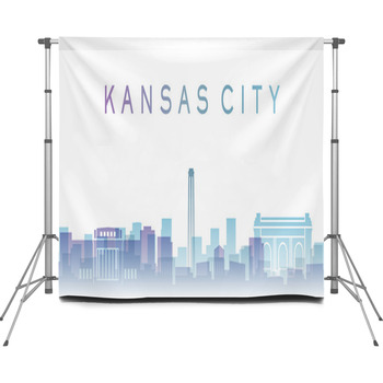 Kansas City Transparent Layers Custom Size Backdrop