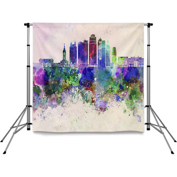 Kansas City V2 Skyline In Pole Pocket Backdrop