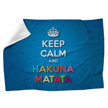 Keep Calm And Hakuna Matata Fleece Blanket