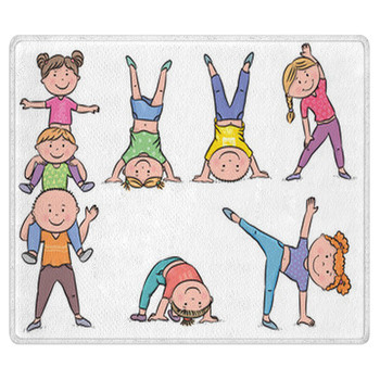 Kids Aerobics Bath Mat