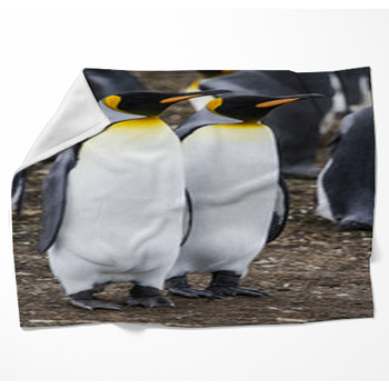 King Penguin - Couple Dreaming The Woven Throw Blanket