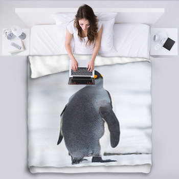 King Penguin, South Georgia, Antarctica Fleece Blanket