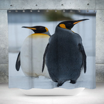King Penguins Custom Size Shower Curtain