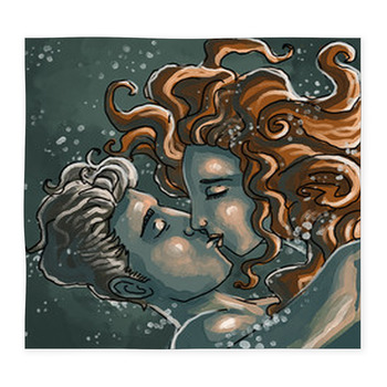 Kissing Underwater Couple Custom Size Floor Mat