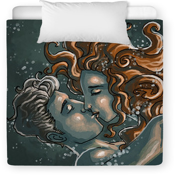 Kissing Underwater Couple Toddler Comforter