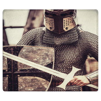 Knight. Photo In Vintage Style Area Rug
