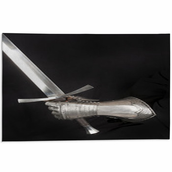 Knight's Metal Glove Area Rug