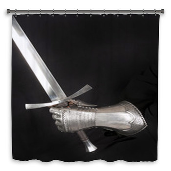 Knight's Metal Glove Shower Curtain