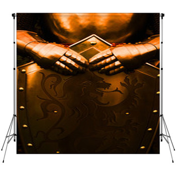 Knight - With Brown Color Custom Size Backdrop