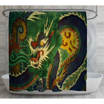 Korean Dragon Shower Curtain