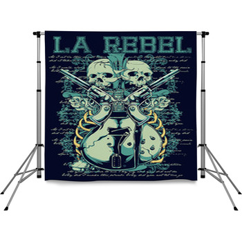 LA Rebel Pole Pocket Backdrop
