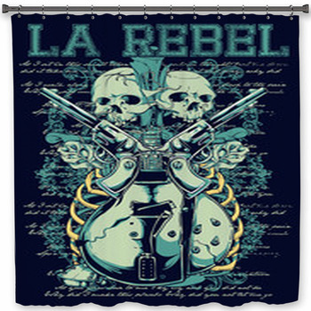 LA Rebel Shower Curtain