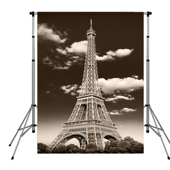 La Torre Eiffel Retrò Pole Pocket Backdrop
