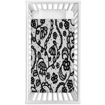 Lace Seamless Pattern With Flowers Baby Crib Comforter