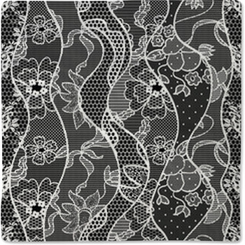 Lace Vector Fabric Seamless Pattern With Baby Blanket